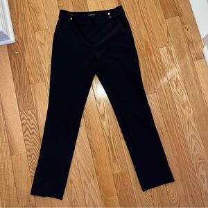 LOFT Navy Straight Leg Trousers